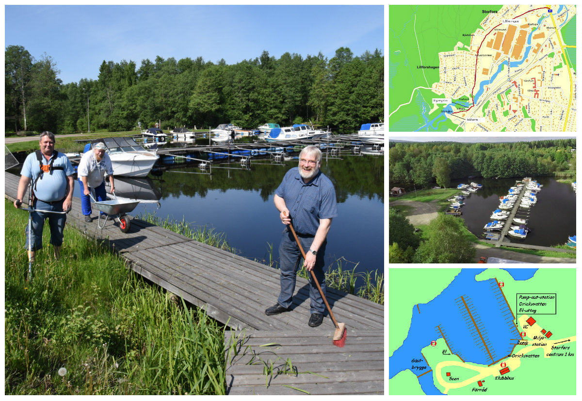 Christer Wåhlund, Stefan ”Fluffen” Palmqvist och Lennart Aronsson är några av de entusiaster som förbereder för helgens 50-års-firande i Storfors småbåtshamn.