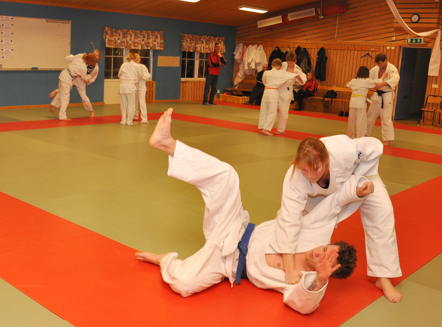 Judoklubben har träning flera gånger i veckan.