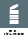 Metallförpackningar tecknad bild