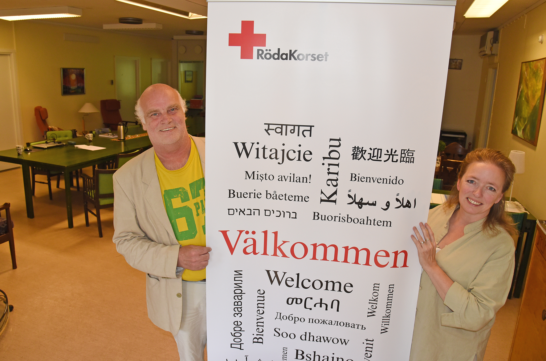 Röda Korsets ordförande, Vidar Sandell, är glad över organisationens rekrytering av NMijke van Ratingen.