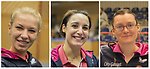 Cristina Sava, Filareti Exarchou och Audrey Mattinet van tre av fyra matcher i Pingisligans sista sammandrag. Nu väntar vårens A-slutspel.